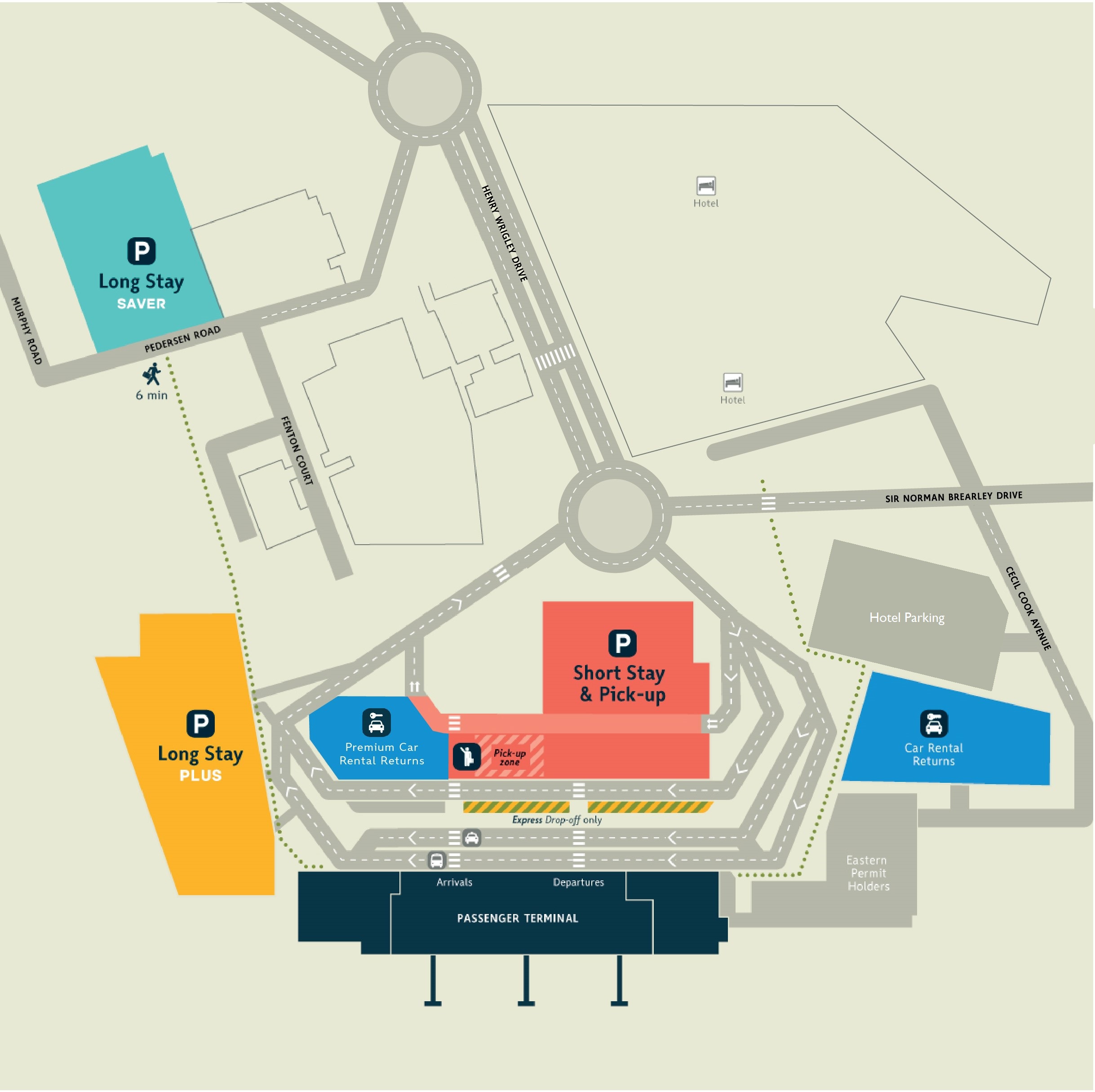 Precinct Parking Map and FAQs Darwin International Airport